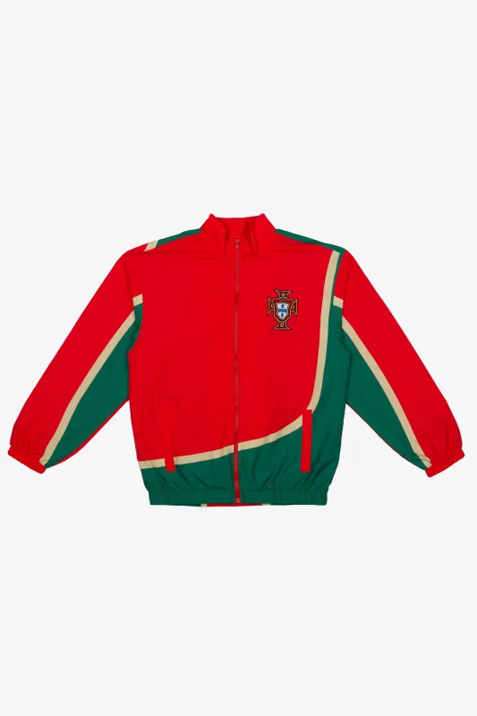 Portugal Windbreaker Jacket - Red / Green made by Peace-Collective