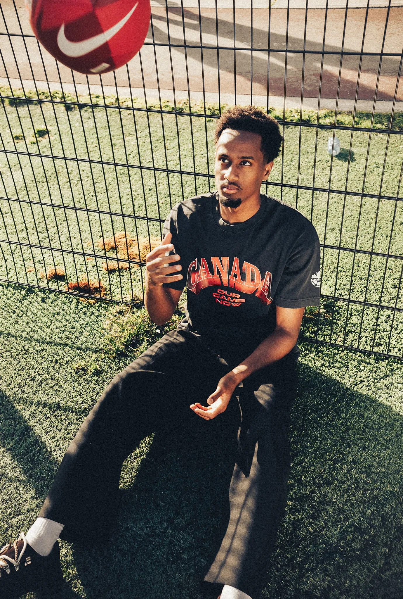 Canada Soccer Heavyweight Garment Dyed T-Shirt - Black sold by Peace-Collective product image thumbnail 2