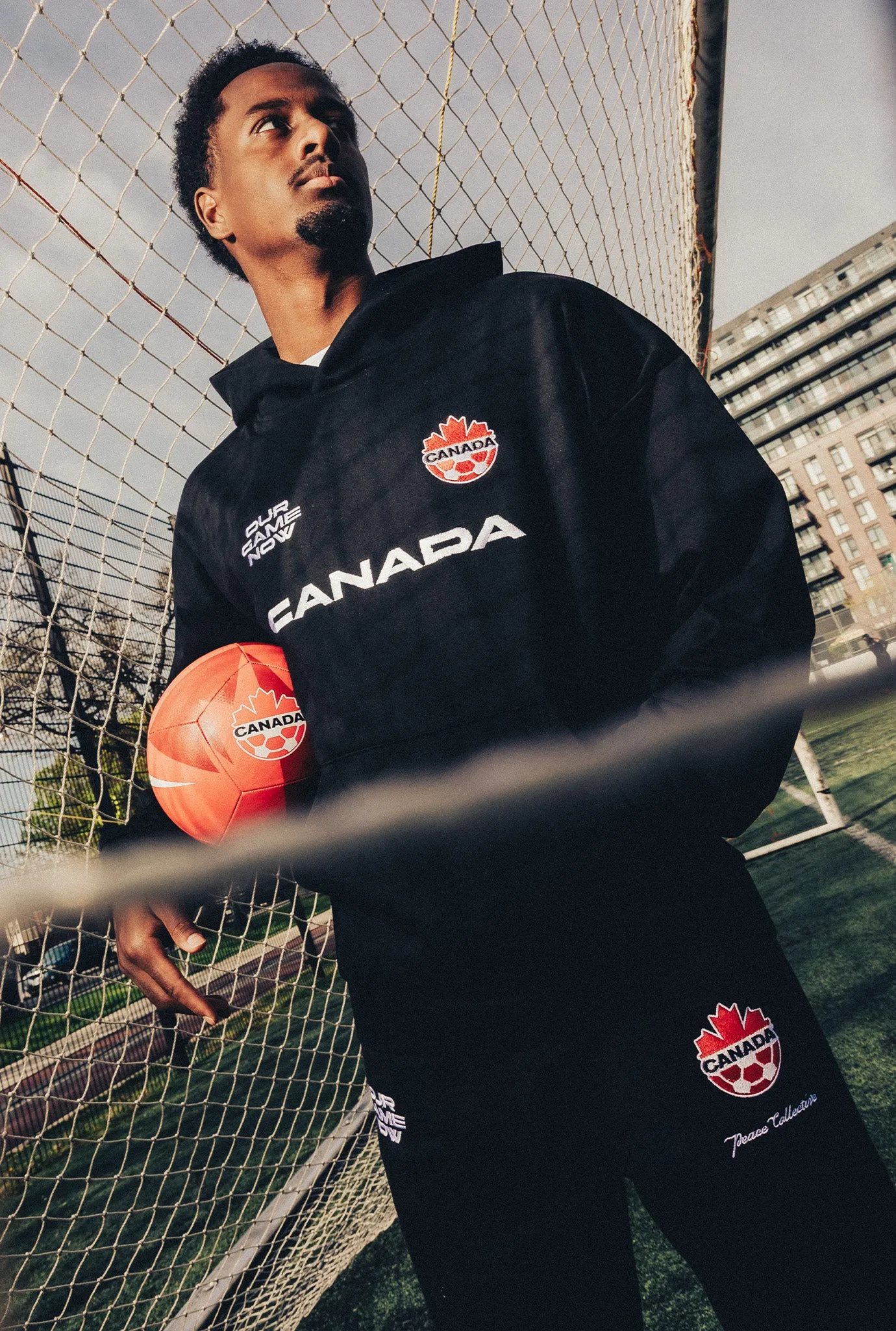 Canada Soccer SuperHeavy™️ Hoodie - Black sold by Peace-Collective product image thumbnail 3