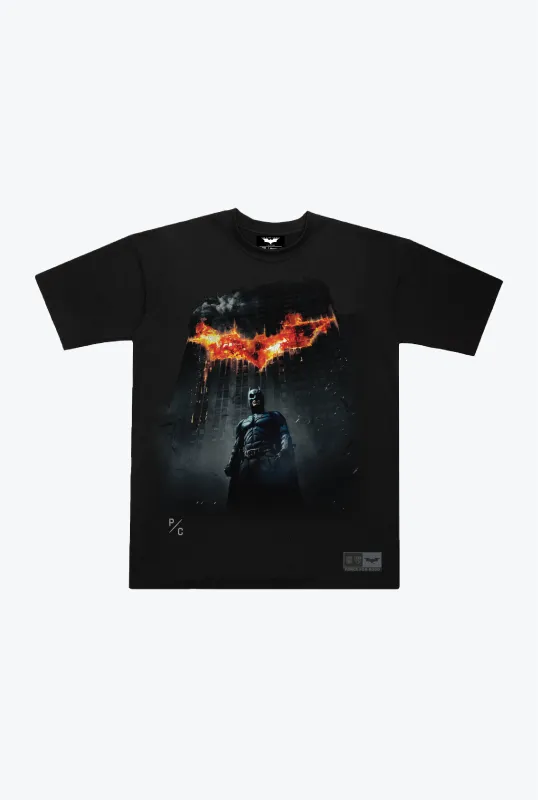 US Soccer | DC The Dark Knight Heavyweight T-Shirt - Black made by Peace-Collective