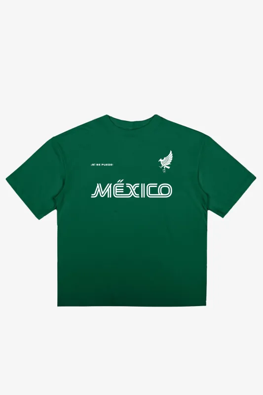Mexico Tri Logo T-Shirt - Green made by Peace-Collective