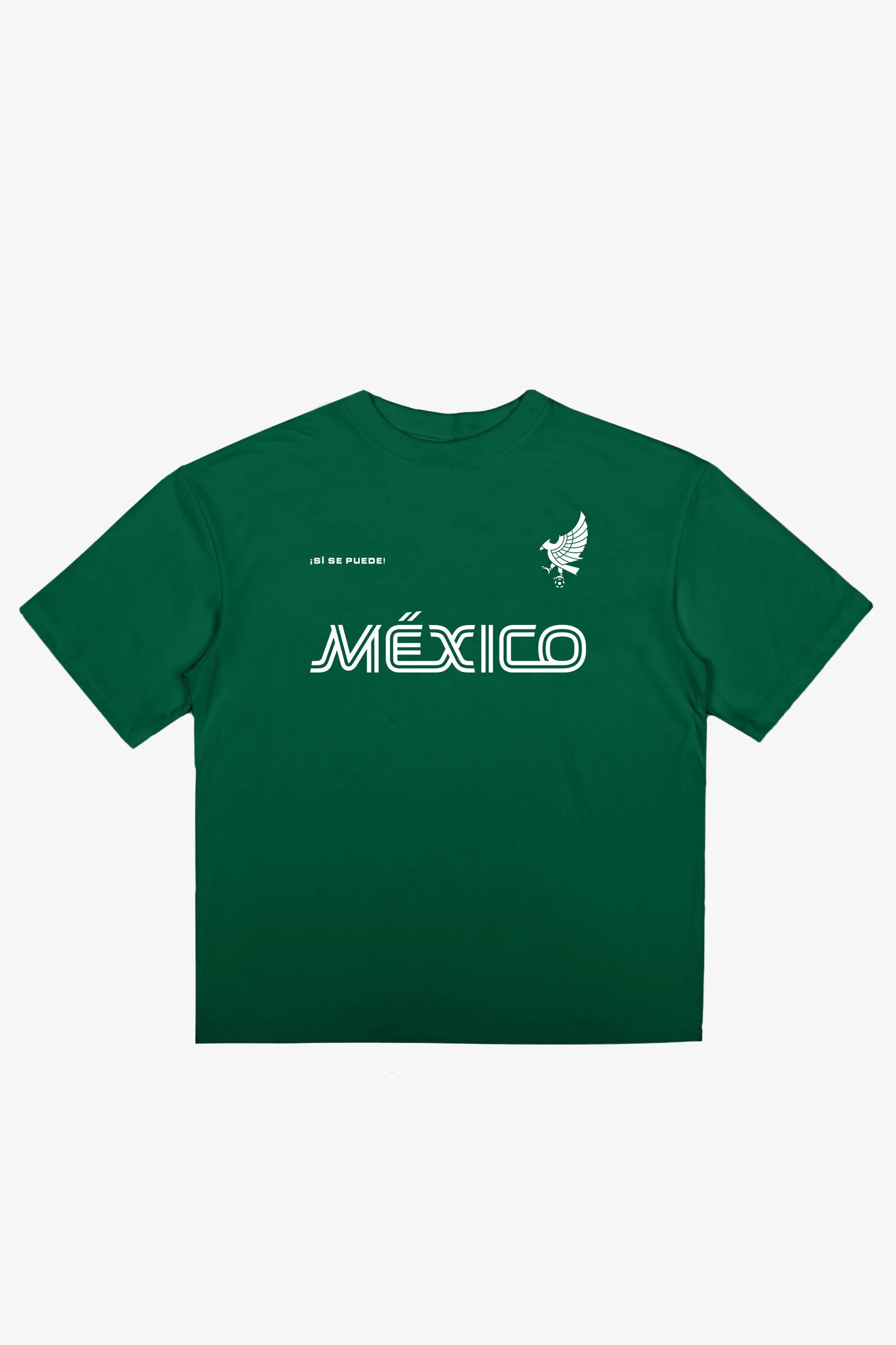 Mexico Tri Logo T-Shirt - Green sold by Peace-Collective