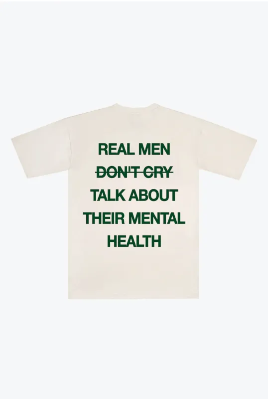 Real Men Heavyweight T-Shirt - Ivory made by Peace-Collective