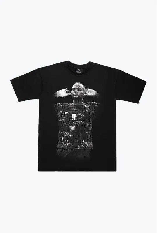Cyle Larin Heavyweight T-Shirt - Black made by Peace-Collective