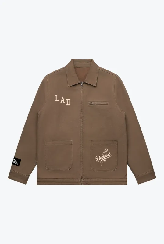 Los Angeles Dodgers Work Jacket - Walnut made by Peace-Collective