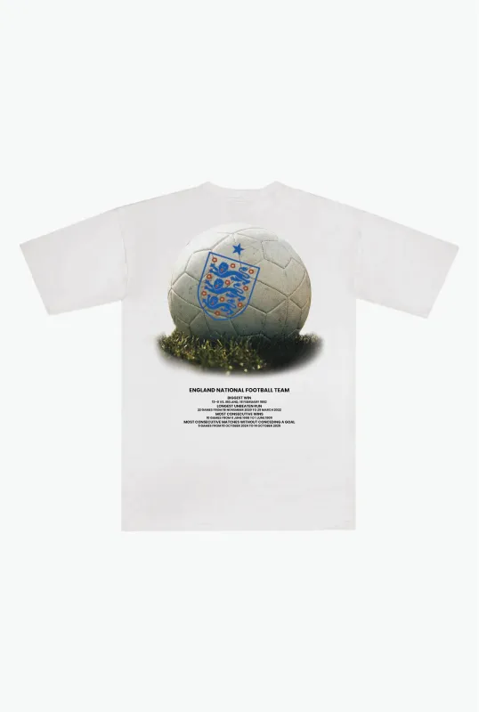 England Football Heavyweight T-Shirt - White made by Peace-Collective