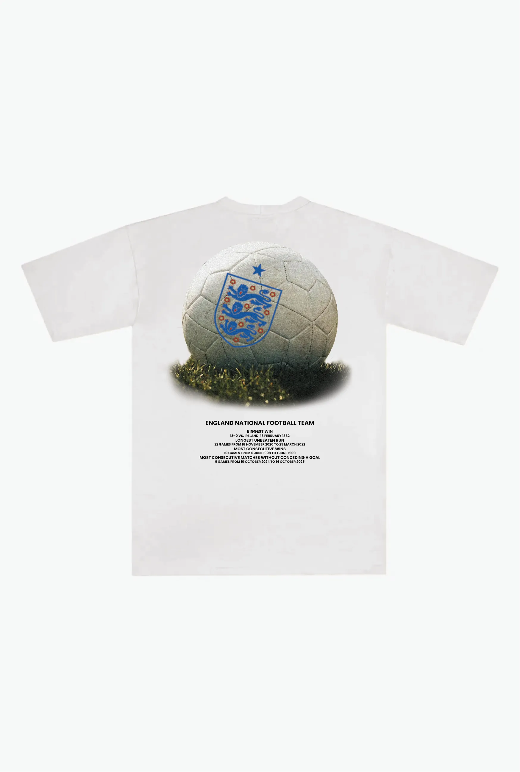 England Football Heavyweight T-Shirt - White sold by Peace-Collective