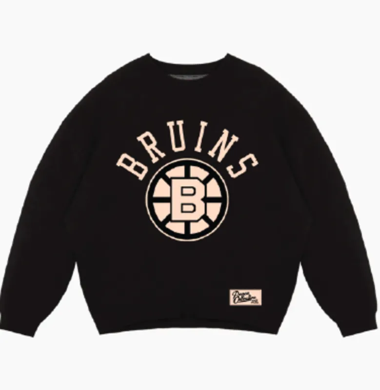Boston Bruins Knit Sweater - Black made by Peace-Collective