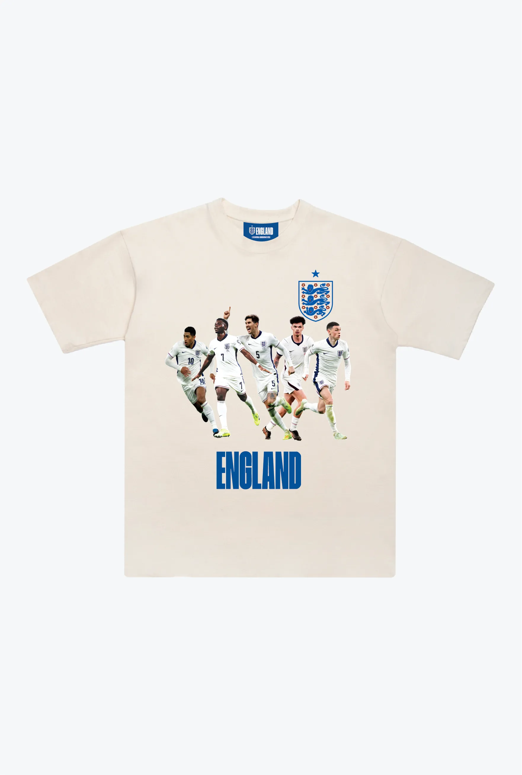 England Team Heavyweight T-Shirt - Ivory sold by Peace-Collective