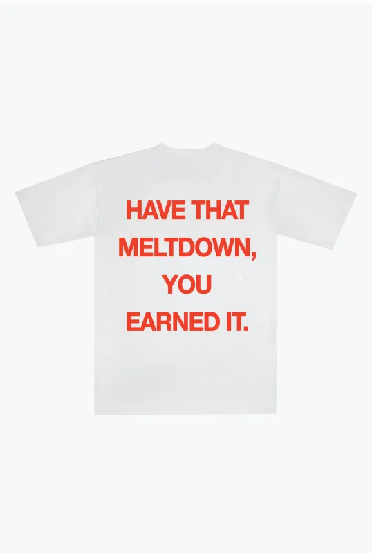 Have That Meltdown Heavyweight T-Shirt - White made by Peace-Collective