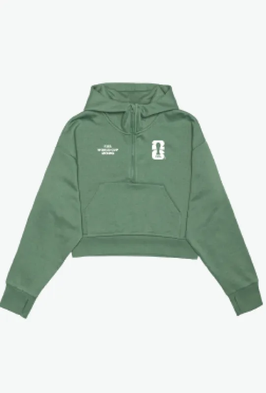 FIFA World Cup 2026™ Women's Cropped Hoodie - Forest Green made by Peace-Collective