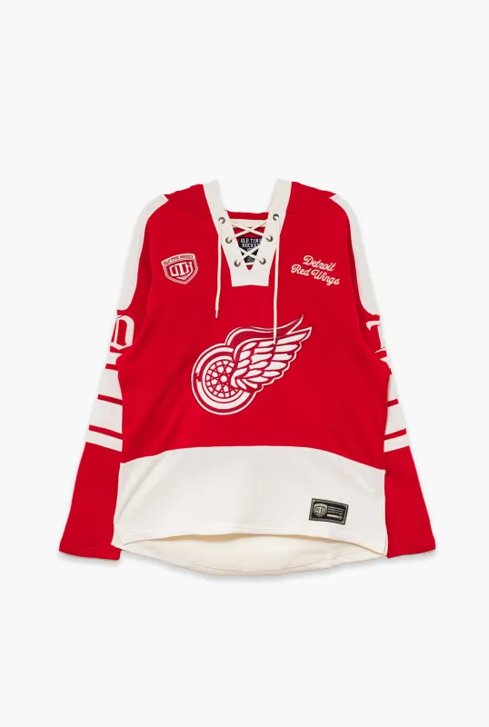 Detroit Red Wings Heritage Lacer Hoodie - Red made by 47
