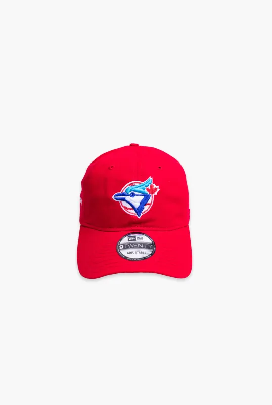 Toronto Blue Jays Peace 9TWENTY Adjustable Cap - Red made by New Era