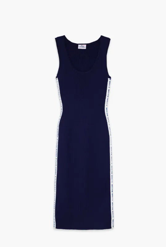 Toronto Blue Jays x Hazel Mae Women's Ribbed Tank Dress - Navy made by Peace-Collective