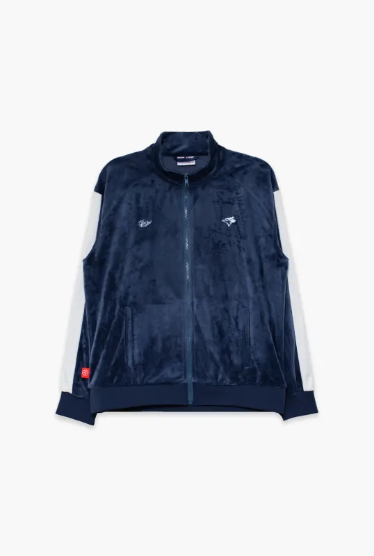 Toronto Blue Jays x Hazel Mae Women's Track Jacket - Navy made by Peace-Collective