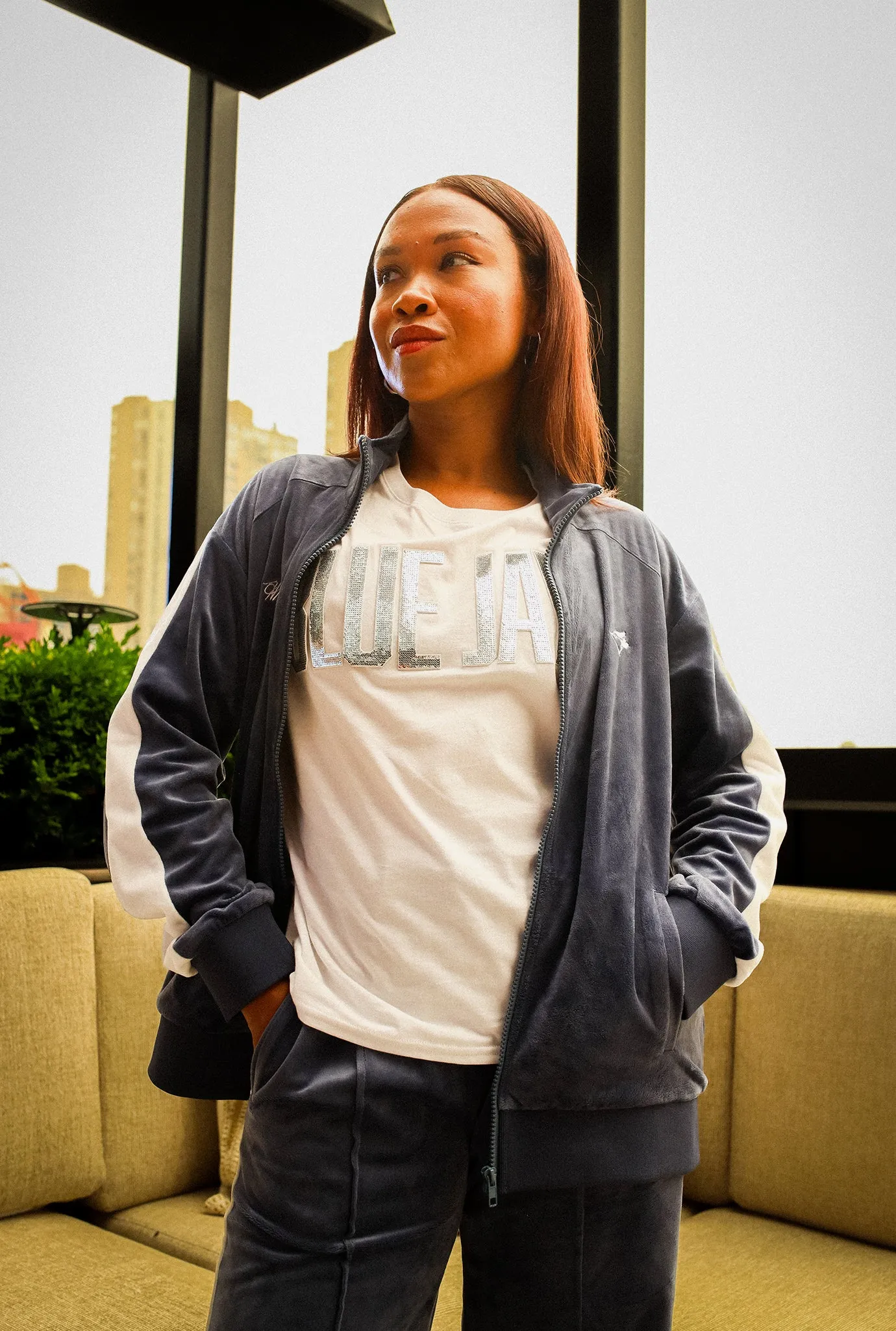 Toronto Blue Jays x Hazel Mae T-Shirt - White sold by Peace-Collective product image thumbnail 3