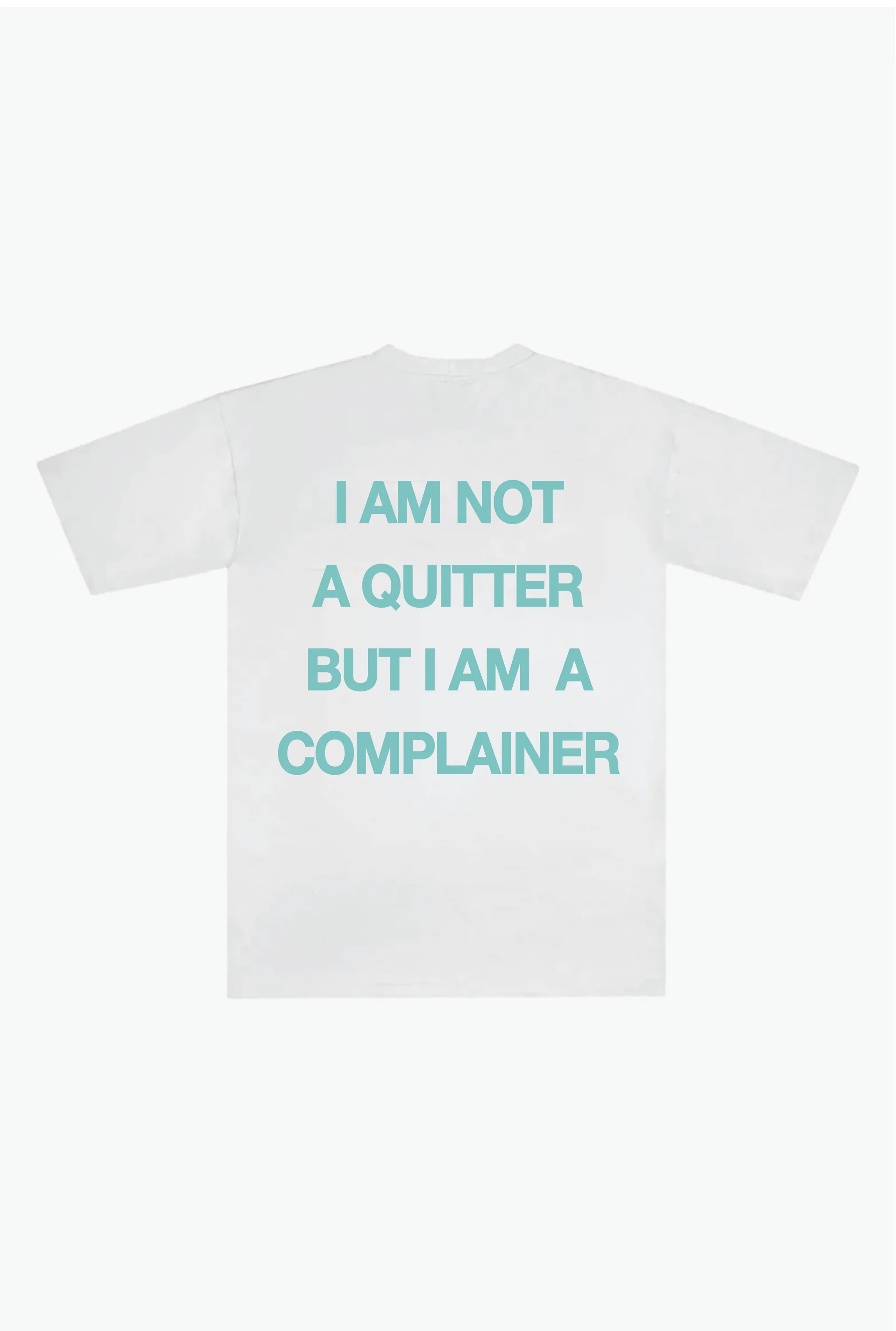 Not a Quitter Heavyweight T-Shirt - White sold by Peace-Collective