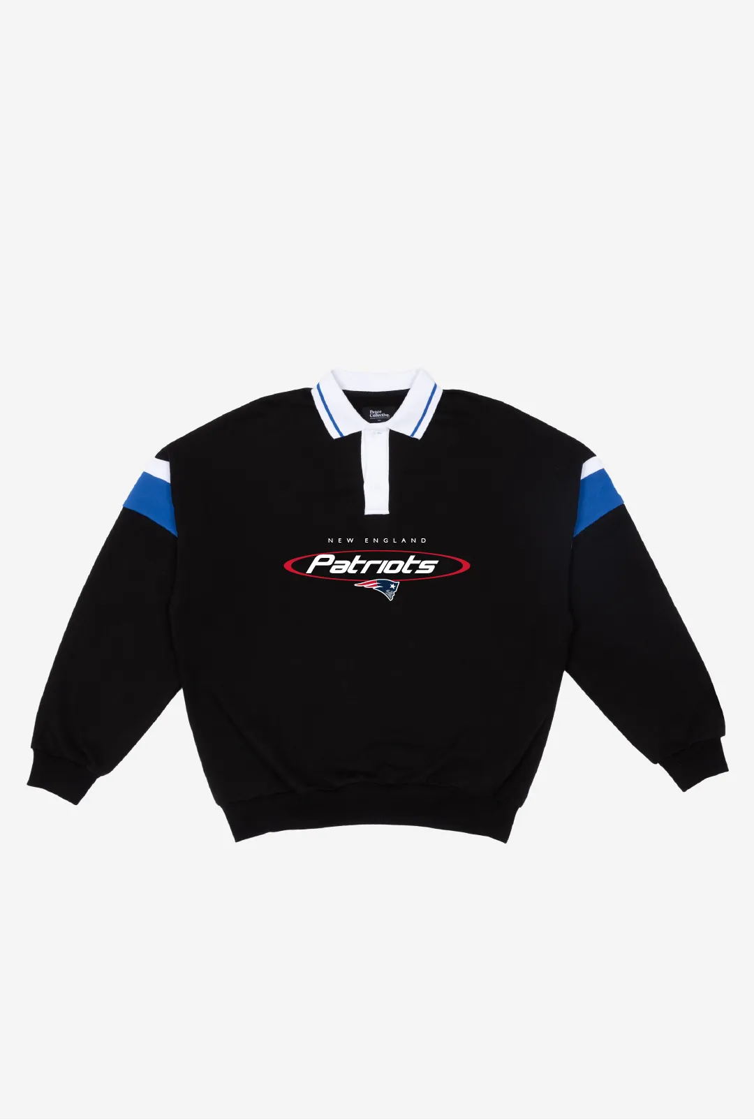 New England Patriots Oversized Rugby - Black / Royal sold by Peace-Collective