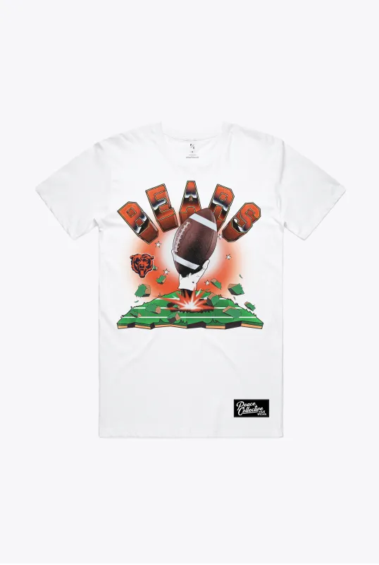 Chicago Bears Vintage Clubhouse T-Shirt - White made by Peace-Collective