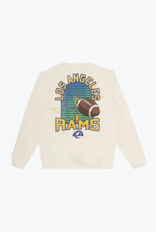 Los Angeles Rams Vintage Clubhouse Score Crewneck - Ivory made by Peace-Collective