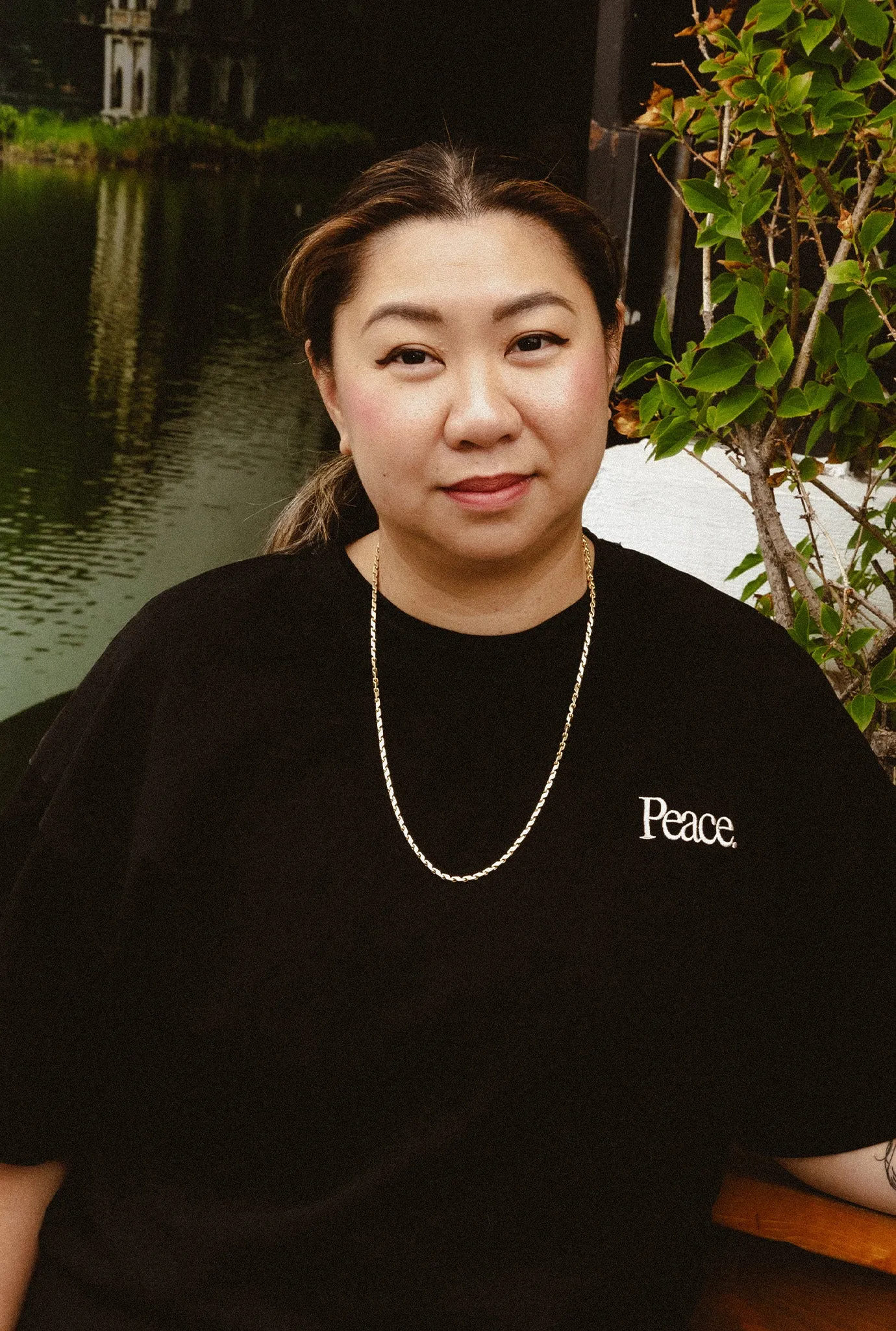 Peace Heavyweight Garment Dyed T-Shirt - Black sold by Peace-Collective product image thumbnail 2