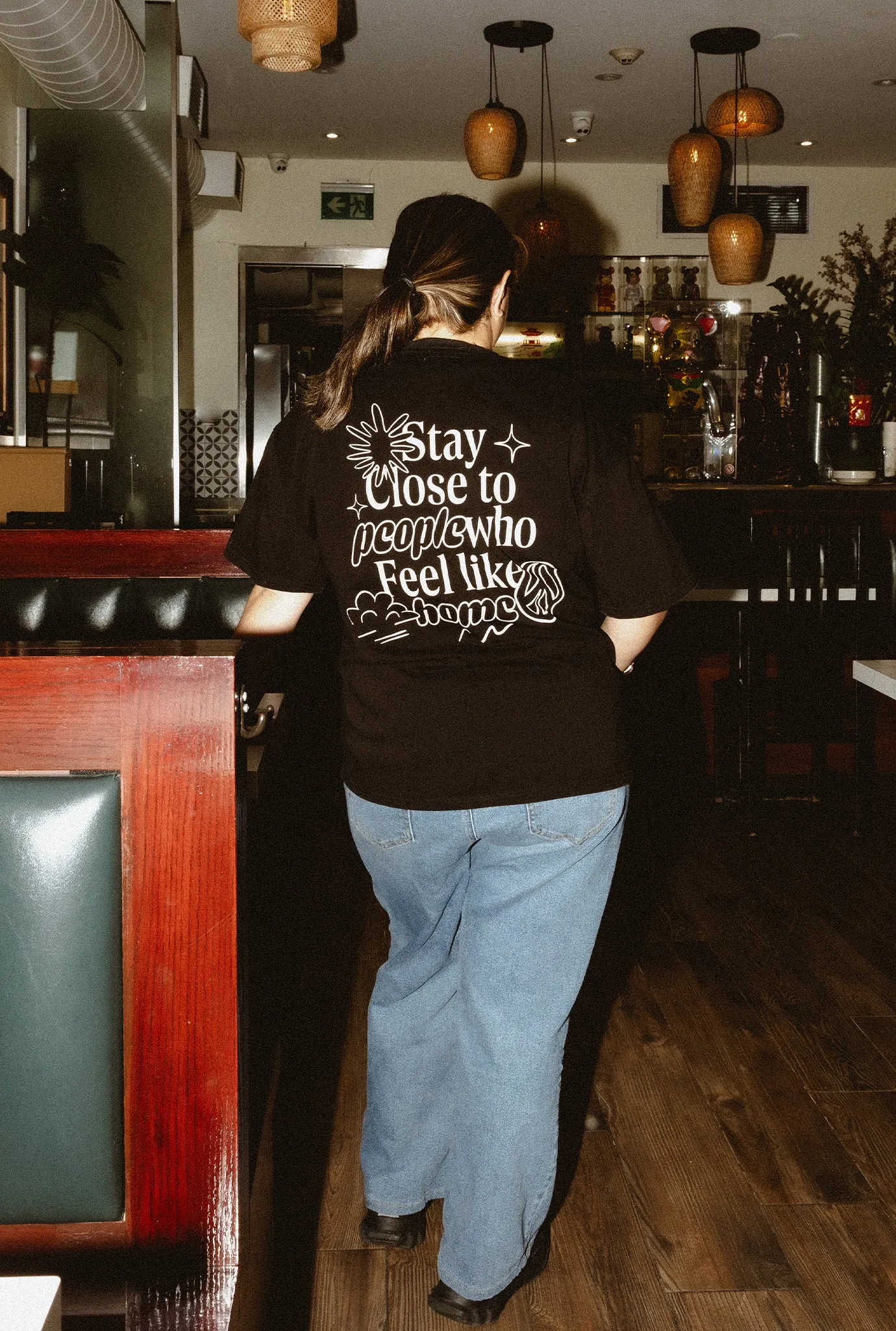 Peace Heavyweight Garment Dyed T-Shirt - Black sold by Peace-Collective product image thumbnail 5