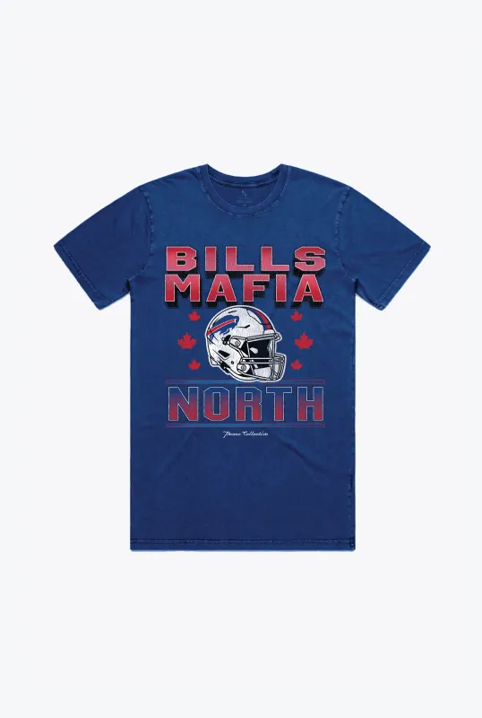 Buffalo Bills Mafia North Heavyweight Garment Dyed T-Shirt - Royal made by Peace-Collective