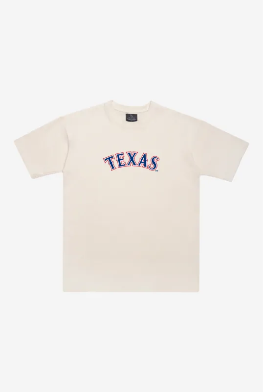 Texas Rangers Heavyweight T-Shirt - Natural sold by Peace-Collective