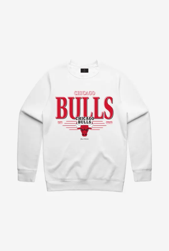 Chicago Bulls Signature Crewneck - White sold by Peace-Collective