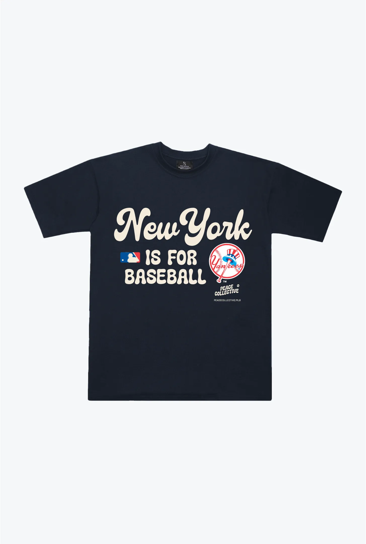 New York Yankees Bubble T-Shirt - Navy sold by Peace-Collective