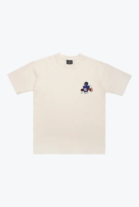 Saquon Barkley Heavyweight T-Shirt - Ivory sold by Peace-Collective