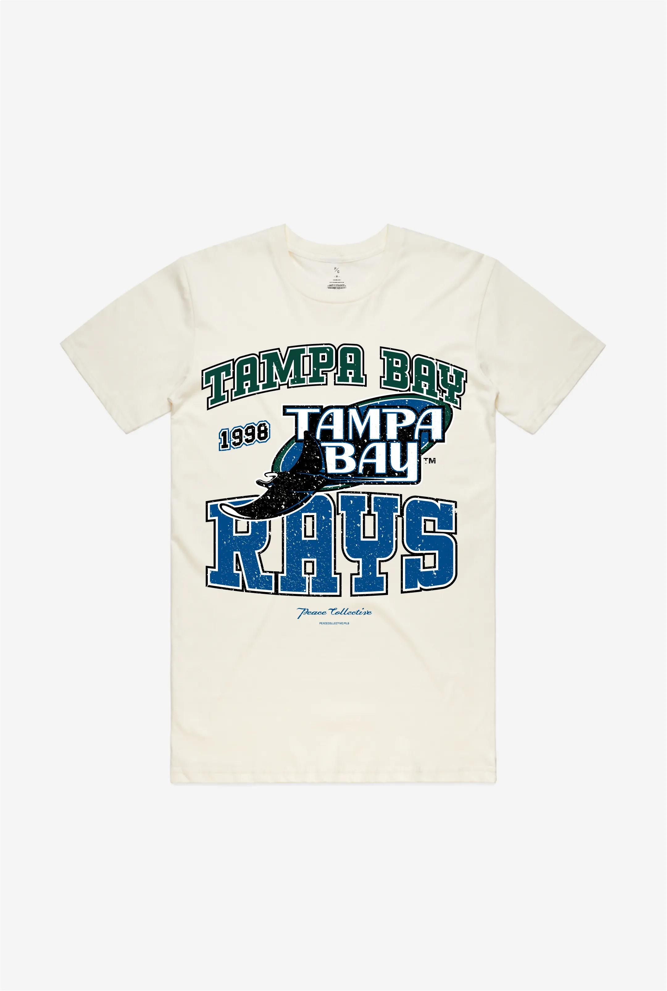 Tampa Bay Rays Vintage Washed T-Shirt - Ivory sold by Peace-Collective