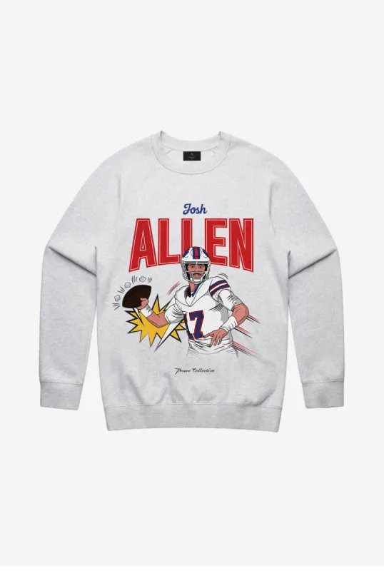 Josh Allen Crewneck - Ash sold by Peace-Collective