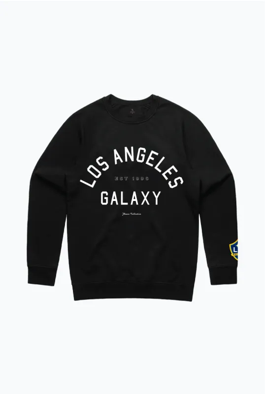Los Angeles Galaxy Essentials Heavyweight Crewneck - Black sold by Peace-Collective