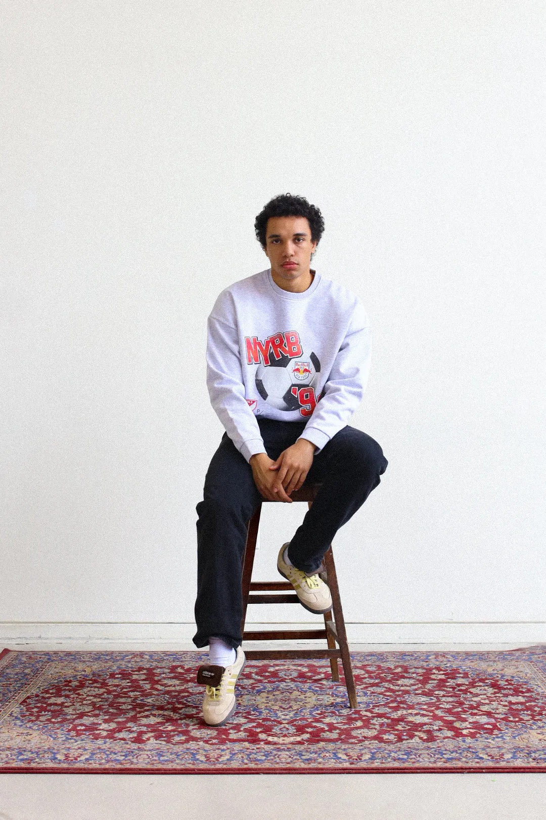 New York Red Bulls Vintage Footy SuperHeavy™️ Crewneck - Ash sold by Peace-Collective product image thumbnail 3