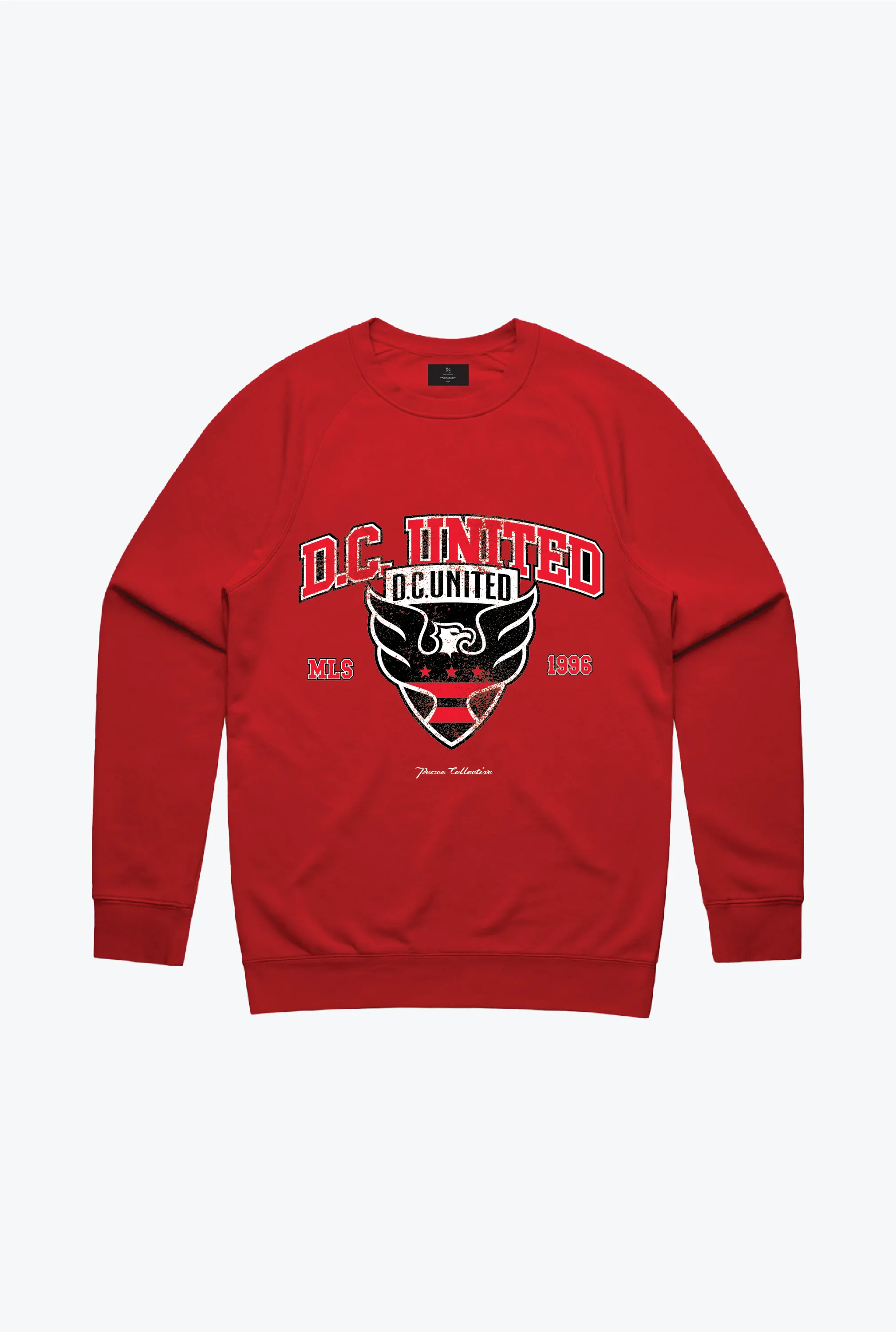 D.C. United Vintage Washed Crewneck - Red sold by Peace-Collective