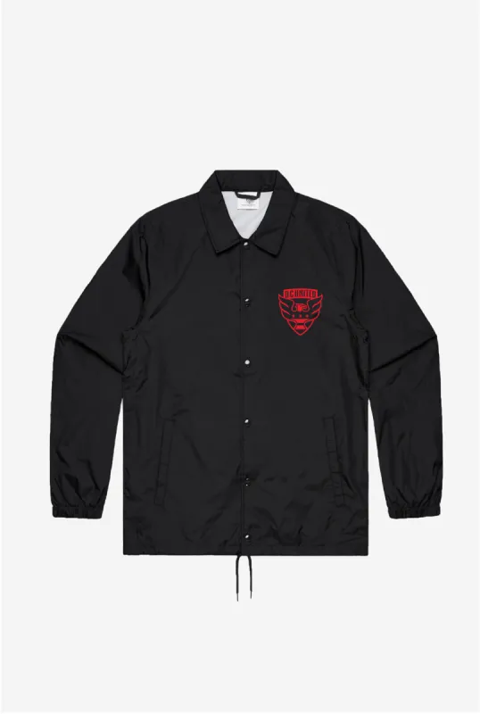 D.C. United Coach Jacket - Black sold by Peace-Collective