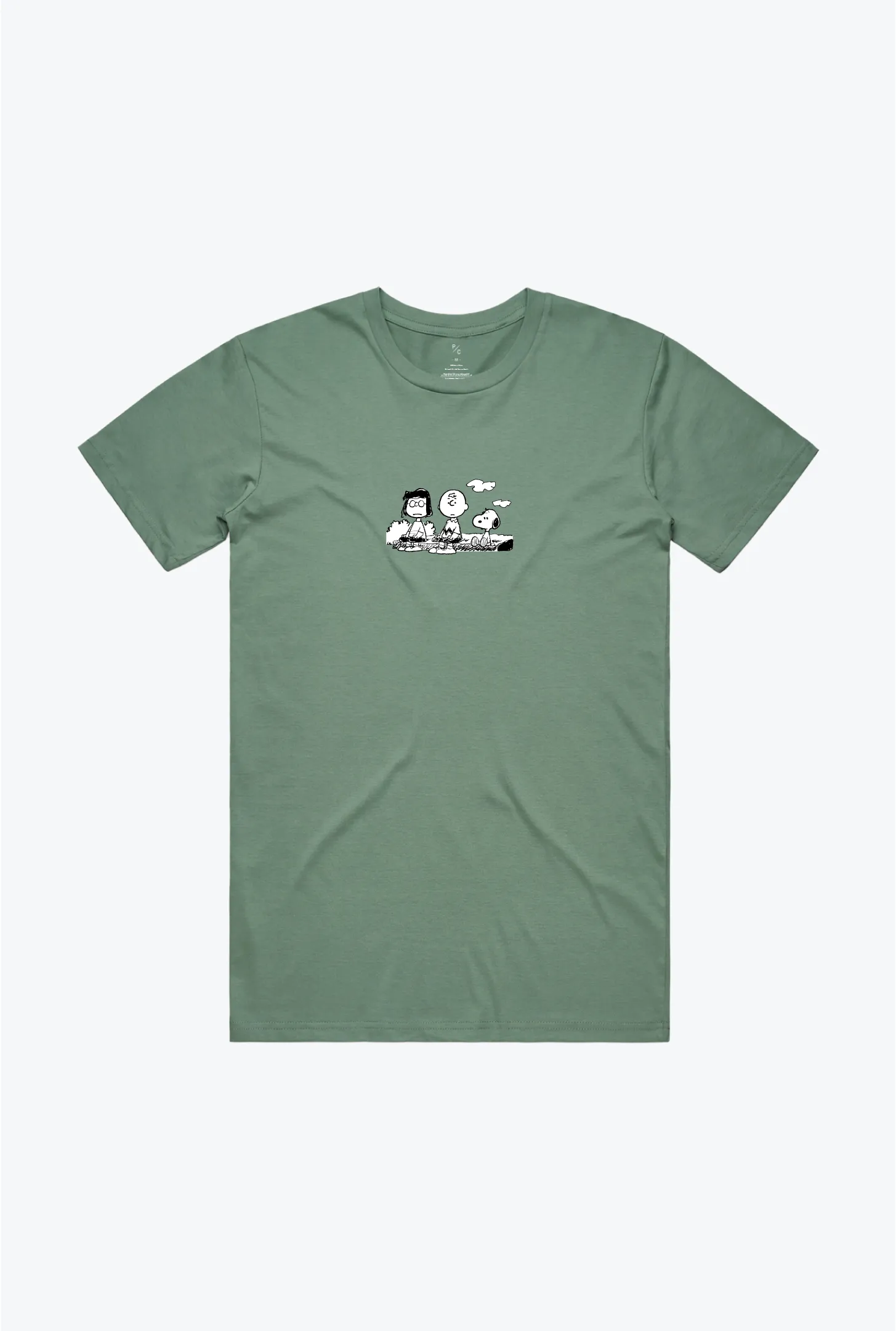 Peanuts Mental Health Matters T-Shirt - Sage Green sold by Peace-Collective