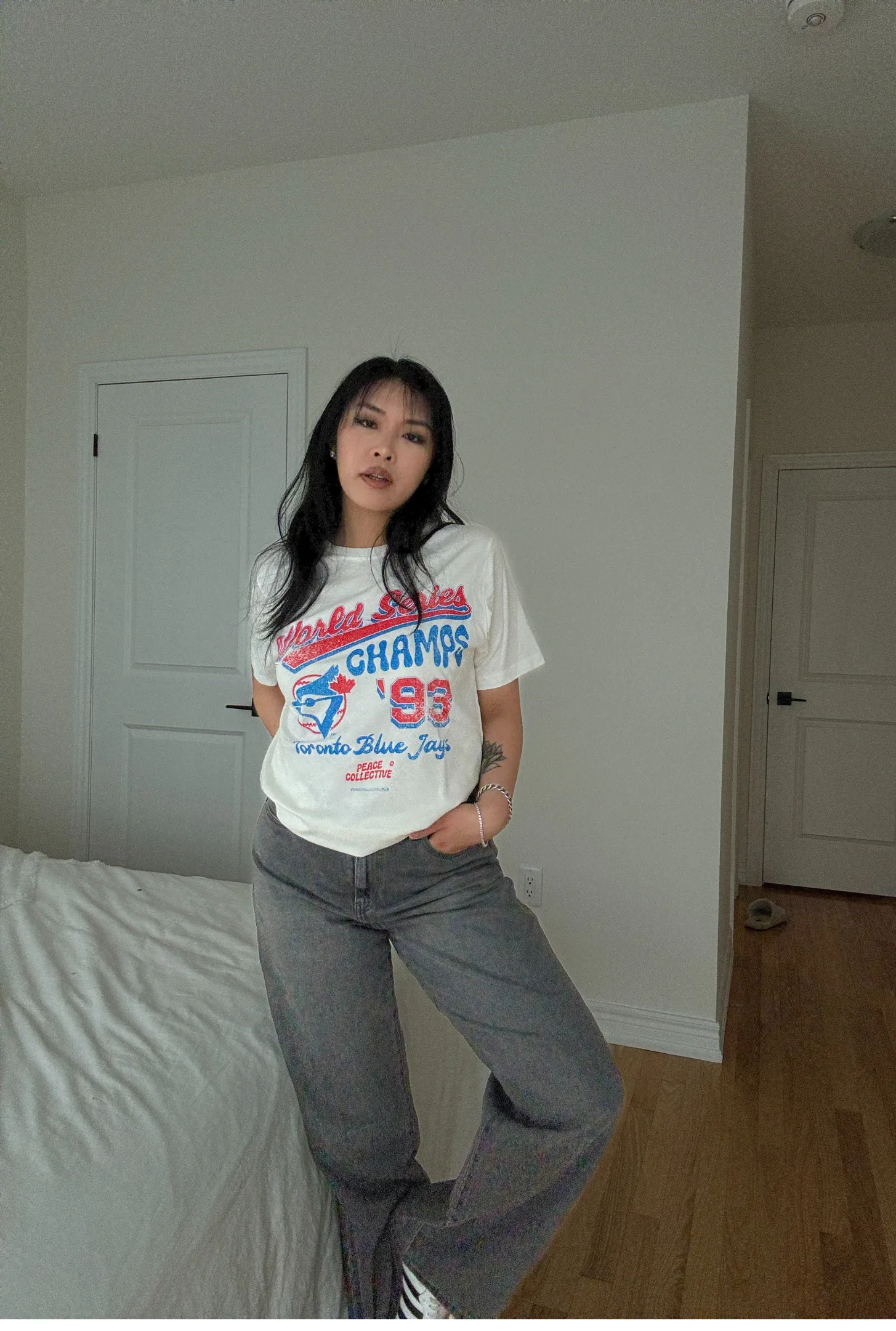 Toronto Blue Jays '93 World Series Champs T-Shirt - Ivory sold by Peace-Collective product image thumbnail 2