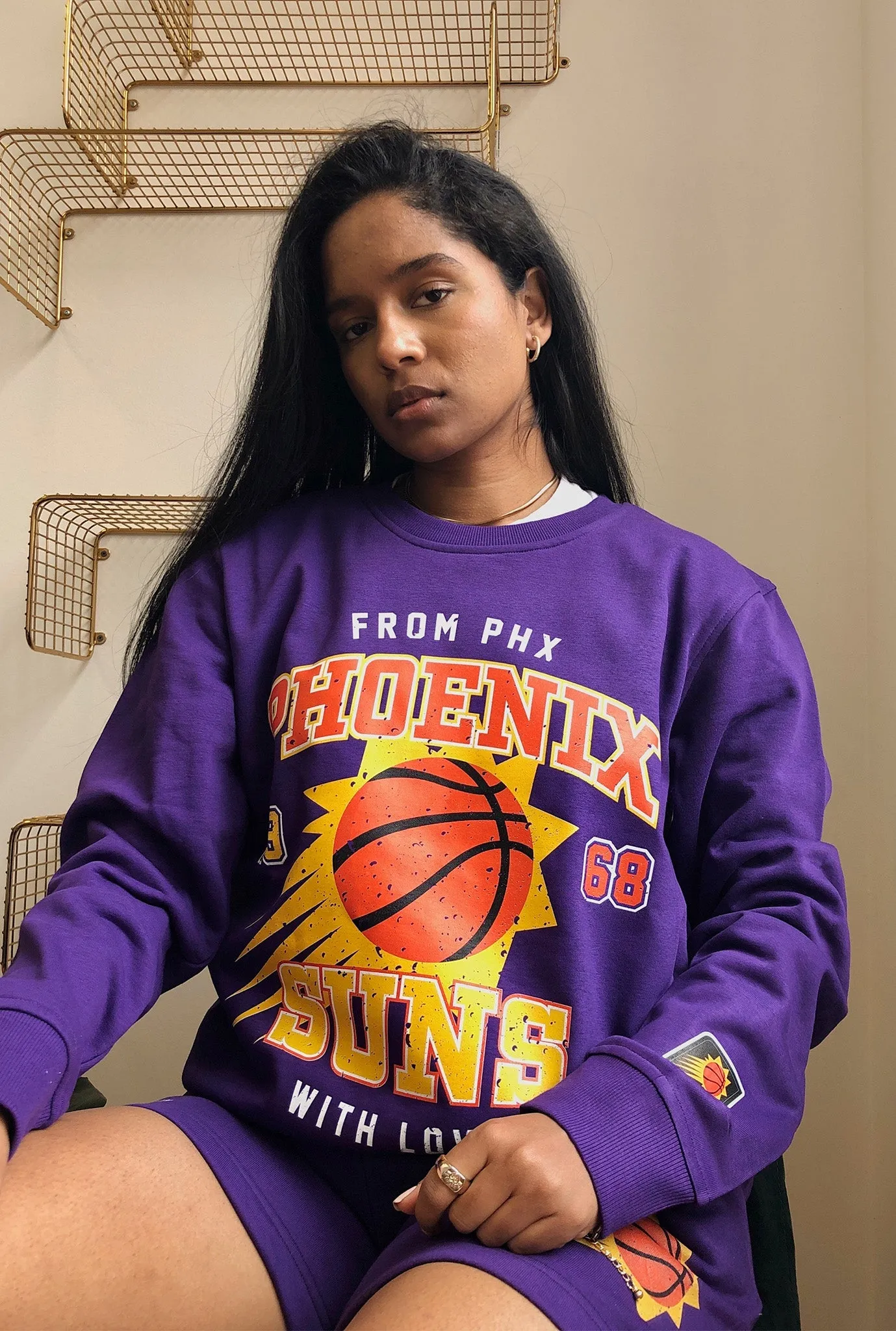 Phoenix Suns Washed Crewneck - Purple sold by Peace-Collective product image thumbnail 2