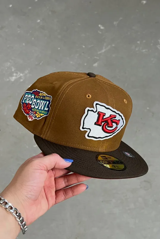 Kansas City Chiefs 1999 ProBowl 59FIFTY - Toasted Peanut sold by Peace-Collective