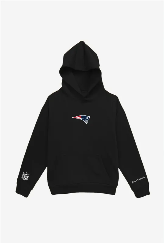 New England Patriots Logo Heavyweight Hoodie - Black sold by Peace-Collective