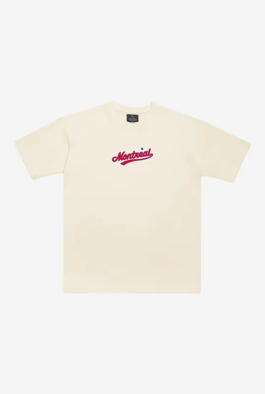Montreal Expos Heavyweight T Shirt - Natural sold by Peace-Collective