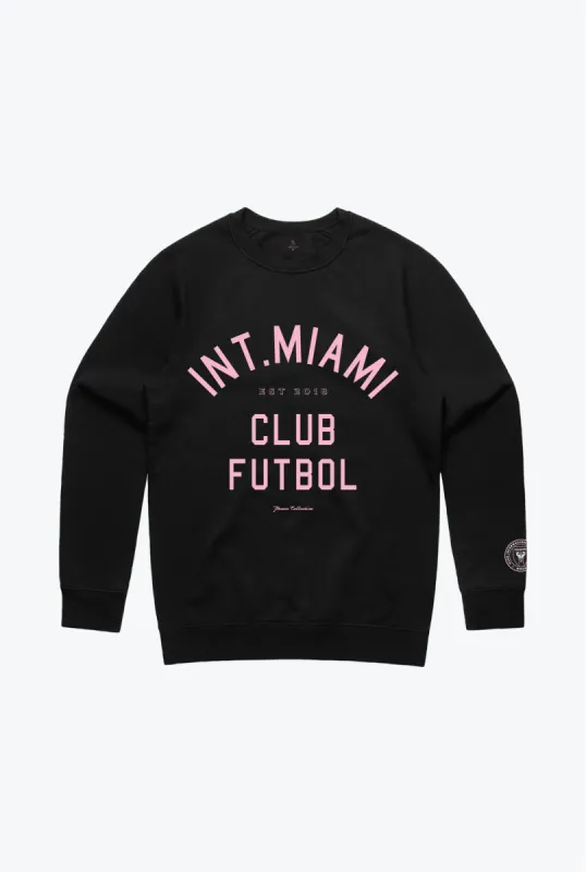 Inter Miami CF Essentials Heavyweight Crewneck - Black sold by Peace-Collective