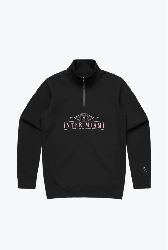 Inter Miami Vintage Quarter Zip - Black sold by Peace-Collective