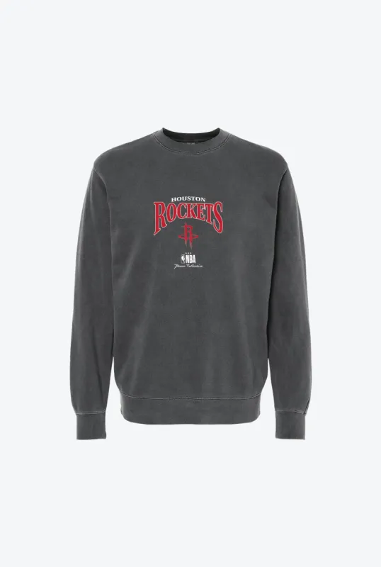 Houston Rockets Vintage Embroidered Crewneck - Black sold by Peace-Collective