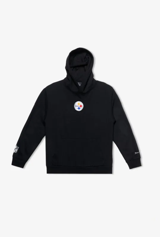 Pittsburgh Steelers Logo Heavyweight Hoodie - Black sold by Peace-Collective