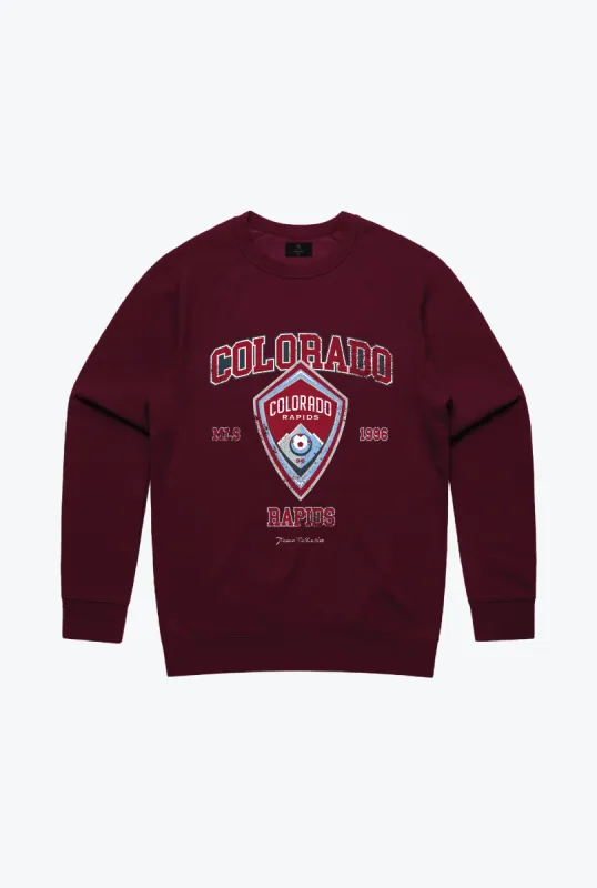 Colorado Rapids Vintage Washed Crewneck - Maroon sold by Peace-Collective
