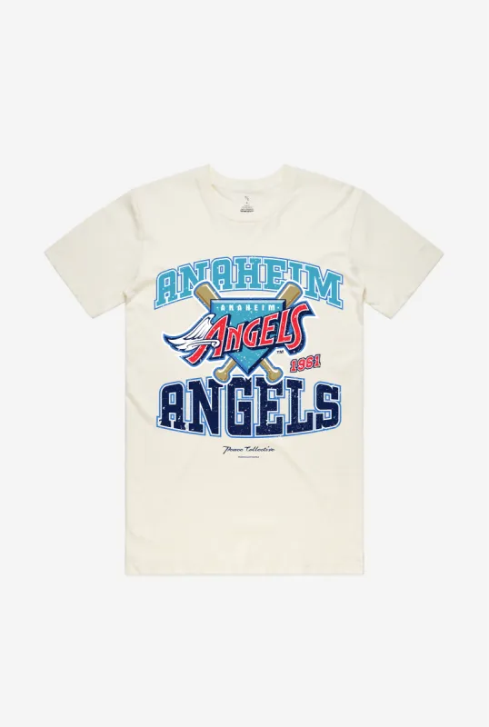 Anaheim Angels Vintage Washed T-Shirt - Ivory sold by Peace-Collective