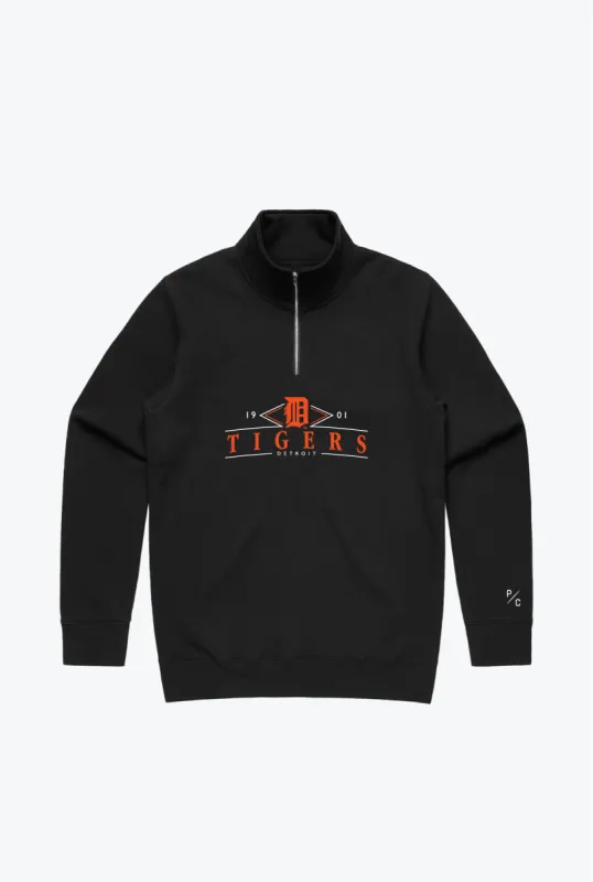 Detroit Tigers Quarter Zip - Black sold by Peace-Collective